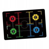 Mata do ćwiczeń koszykówki antypoślizgowa tłumiąca drybling piłka kontrola czerwony żółty