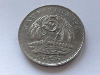 [10774] Mauritius 5 rupii 1992 r. st. 3+