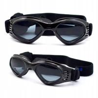 Okulary przeciwsłoneczne dla psa UV 400 Czarny M