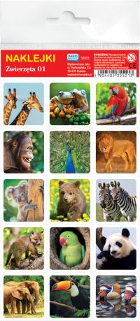 NAKLEJKI ZWIERZĘTA 01