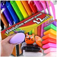 12SZT Plastelina MAGICZNA SENSO GLINA POLIMEROWA piankowa PREZENT NA ŚWIĘTA