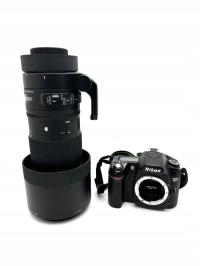 Lustrzanka Nikon D80 (body) + Obiektyw Sigma 150-600 m