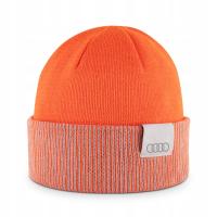 CZAPKA ZIMOWA AUDI BEANIE POMARAŃCZOWA NOWA ORYGINAŁ ASO 3132402110