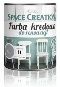 Меловая краска для ремонта мебели серая 1L Space Creation