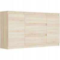 Комод 140 шкаф 3 ящика 2 полки R-140-S3 SONOMA