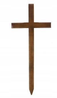 Крест на кладбище деревянный-темный 120 см