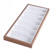 Fashion 7 Grids Sunglasses Storage Box Portable Glasses Holder Case White