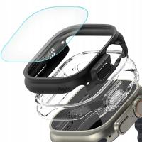 Etui nakładka Crystal + Titanium + szkło na Apple Watch Ultra 1 2 3 49 mm