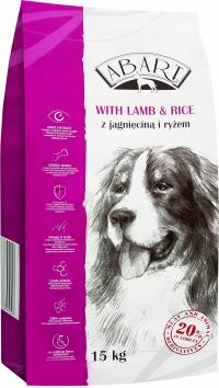 ABART Dog 15kg Lamb Rice 20% Meat