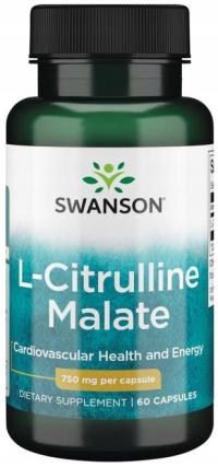 SWANSON L-CITRULLINE MALATE 750mg 60k CYTRULINA
