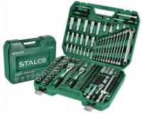 Stalco zestaw kluczy nasadowych i płasko oczkowych, 219 elementów S-54005