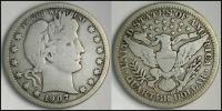 MNN - USA 25 Centów 1907 O # QUARTER DOLLAR # SREBRO # st 3/4