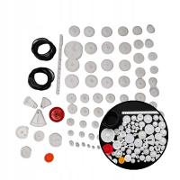 Zestaw 81 Plastikowych Zębatek i Przekładni do Budowy Robotów i Pojazdów