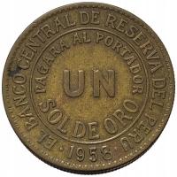 44790. Peru - 1 sol - 1958r.