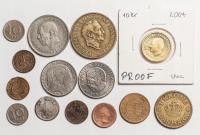 Skandynawia, korony, ore szylingi, lata 1819-2004, zestaw 14 sztuk