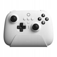 8Bitdo Ultimate Bluetooth Controller White Pad + Dock Hall Switch PC OUTLET