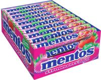 Mentos Strawberry Mix конфеты драже жевательные капли 37,5 г 40 штук