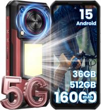 Oukitel WP56 wytrzymały telefon 16000mAh 36GB+512GB czerwony