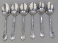 Radzieckie Sztućce, Łyżki нерж - 6 szt.