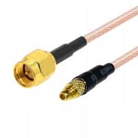 Pigtail MMCX wtyk - SMA wtyk PROSTE RG316 1m
