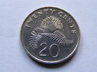 SINGAPUR SINGAPURA 20 CENTS 1996 ROK !!!!!!!! 0461