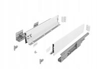 Szuflada HAFELE Matrix S Slim 450mm H84 biała cichy domyk 35kg kuchnia