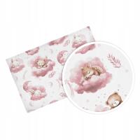 PRZEŚCIERADŁO DO ŁÓŻECZKA 120x60 Z GUMKĄ BAWEŁNA 100% CHMURKI