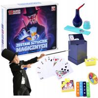 Mały MAGIK zestaw sztuczek MAGICZNYCH rekwizytów dla DZIECI nauka iluzji