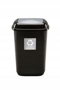 Kosz do segregacji odpadów śmieci 12L Szary odpady zmieszane