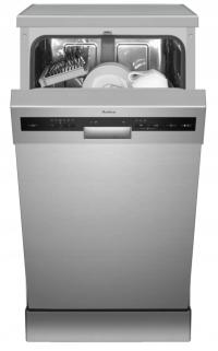Zmywarka wolnostojąca Amica 10 kompletów srebrna 7 programów połowa wsadu
