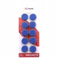 Magnesy do tablic 20 mm - 10 sztuk NIEBIESKIE