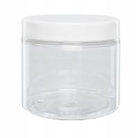SŁOIK PLASTIKOWY PET 200ml z NAKRĘTKĄ BIAŁĄ x12