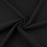 Tkanina Uniwersalna Panama Materiał na Zasłony Gładki Bez Wzoru Czarny