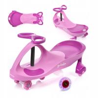 Гравитационный каток Метеор SWINGO колеса светодиодные светящиеся колеса розовый