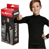 KOSZULKA TERMOAKTYWNA DZIECIĘCA dla dzieci półgolf termo CZARNY PL
