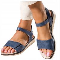 Casu sandały damskie K24X9/N płaski obcas