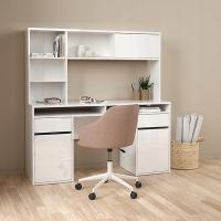 Стол с надстройкой FUNCTION PLUS 149 см 2 ящика 2 двери белый глянец