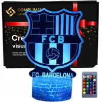 3D ночник для подарка led usb FC Barcelona