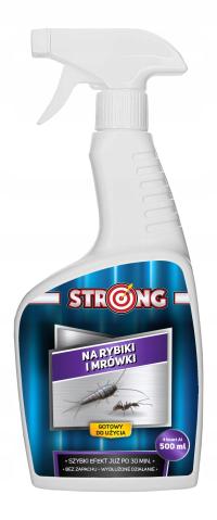 SILNY ŚRODEK OPRYSK NA RYBIKI CUKROWE SREBRZYKI MRÓWKI SPRAY STRONG 500 ML