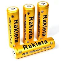 Bateria akumulator rakieta ogniwo litowo jonowy 3.7v 18650 mocny 12000mAh