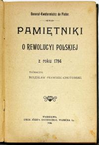 PISTOR PAMIĘTNIKI O REWOLYCYI POLSKIEJ Z ROKU 1794