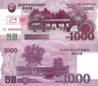 # KOREA PÓŁNOCNA - 1000 WON - 2008 - P-64s - UNC specimen