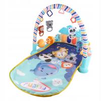 Baby & Floor Gyms and Activity Play Mat with BPA Free Rattle Blue A