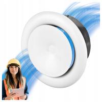 Металлическая вентиляционная решетка ANEMOSTAT 100 мм с рамкой и звукоизоляционным уплотнением