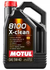 Моторное масло Motul 8100 X-Clean 5 l 5W-40