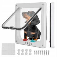 ДВУХСТОРОННЯЯ РАСПАШНАЯ ДВЕРЬ С ОТКИДНОЙ КРЫШКОЙ ДЛЯ КОШЕК И СОБАК, 4 ПУТИ, 4 ПУТИ XL