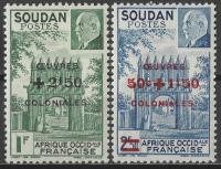 Sudan Francuski - osobowości,nadruk* (1944) SW 151-152