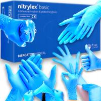 Нитриловые перчатки Nitrylex без пудры Basic 100 шт. M