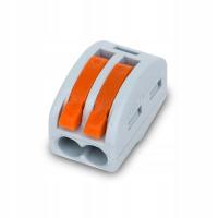 SZYBKOZŁĄCZKA Z DŹWIGNIĄ ZŁĄCZKA UNIWERSALNA NA DRUT LINKĘ 2x0,08-4mm 10szt