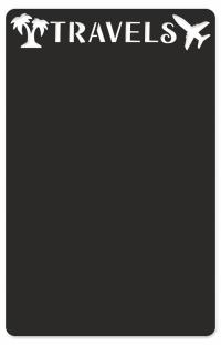 Samoprzylepna czarna tablica magnetyczna na magnesy z podróży 45cm x 70cm